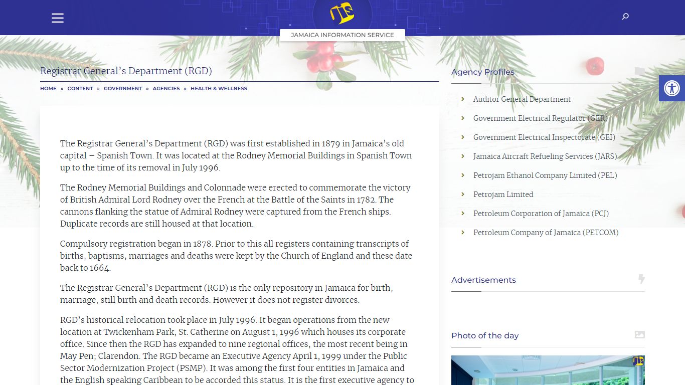 Registrar General’s Department (RGD) - Jamaica Information Service